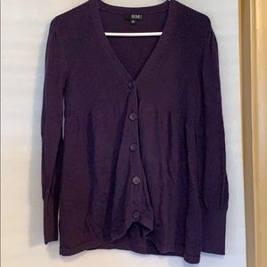 Ana Petite Purple Cardigan Sweater